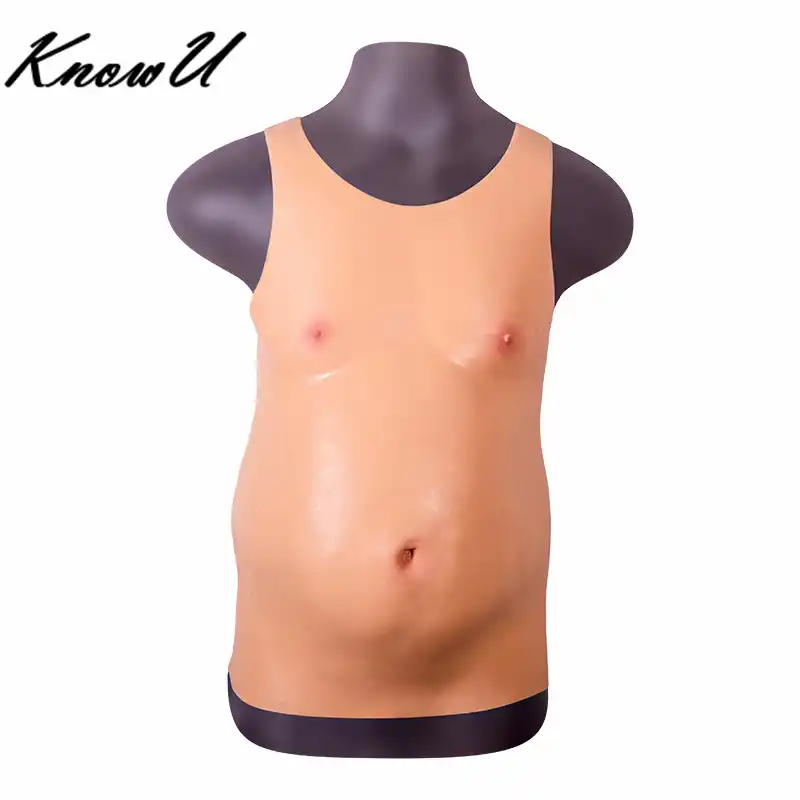 Knowu Silicone Realistic Male Fake Belly Crossdressers Halloween