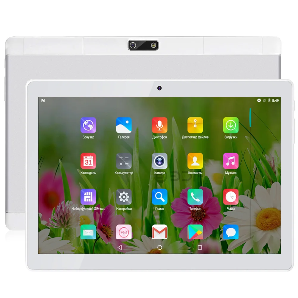 Новый YLD6.0 10 дюймов Android 6,0 планшеты 1280x800 4 ядра 2MP + 5MP Гб 32 Wi Fi Dual Sim 3g сети Phablet