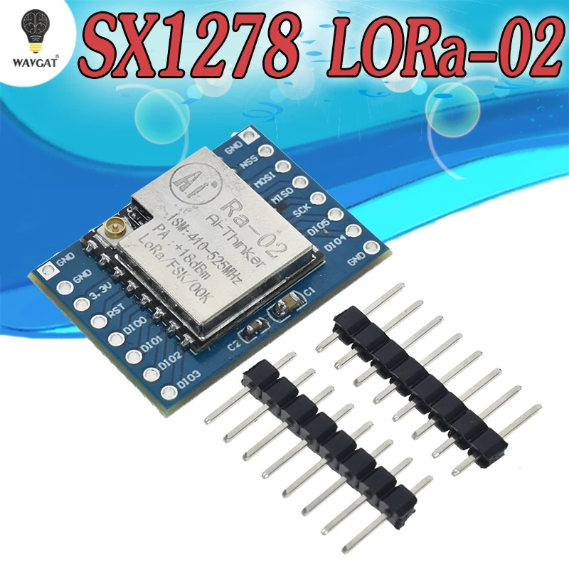 SX1278 LoRa модуль 433 м 10 км Ra-02 Ai-Thinker беспроводной распределенный спектр разъем для передачи данных для умного дома DIY kit