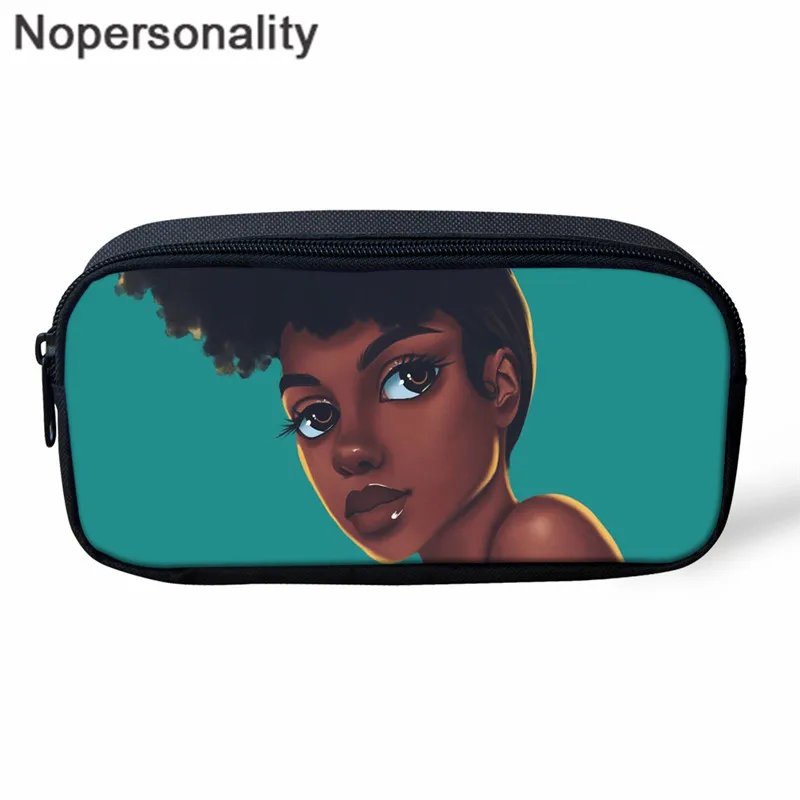 Nopersonality/Детские сумки для начальной школы для девочек-подростков, черная напечатанная книга для девочек в африканском стиле, детские школьные сумки - Цвет: Z4942K