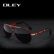 OLEY, классический бренд, пилот, поляризационные солнцезащитные очки, мужские, модные, для вождения, UV400, очки для женщин, с полной роскошной упаковкой, Y7005
