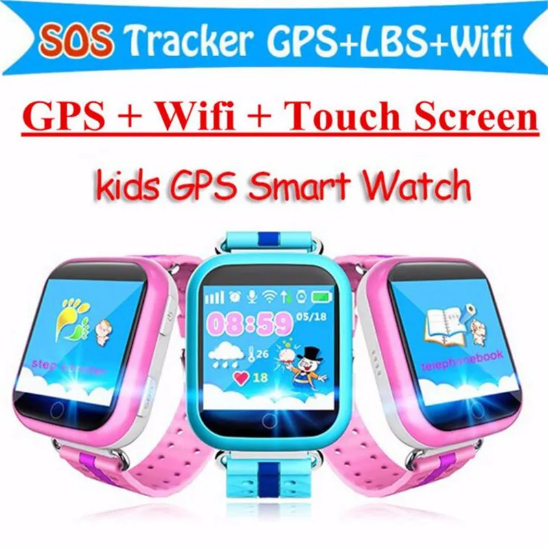 

Children GPS Smart Watch Q750 Baby Watch With Wifi 1.54inch Touch Screen SOS Call Location Device Kids Watches Montre Megir F12