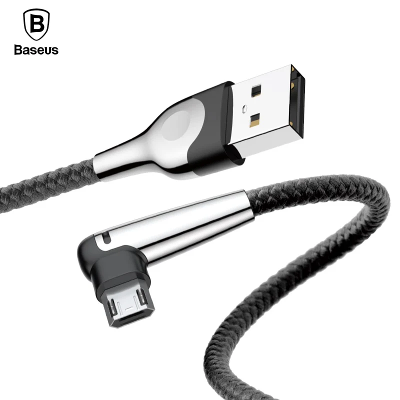 Двусторонний Micro USB кабель Baseus для быстрой зарядки и передачи данных для samsung Xiaomi Tablet Microusb Usb зарядное устройство Шнур адаптер