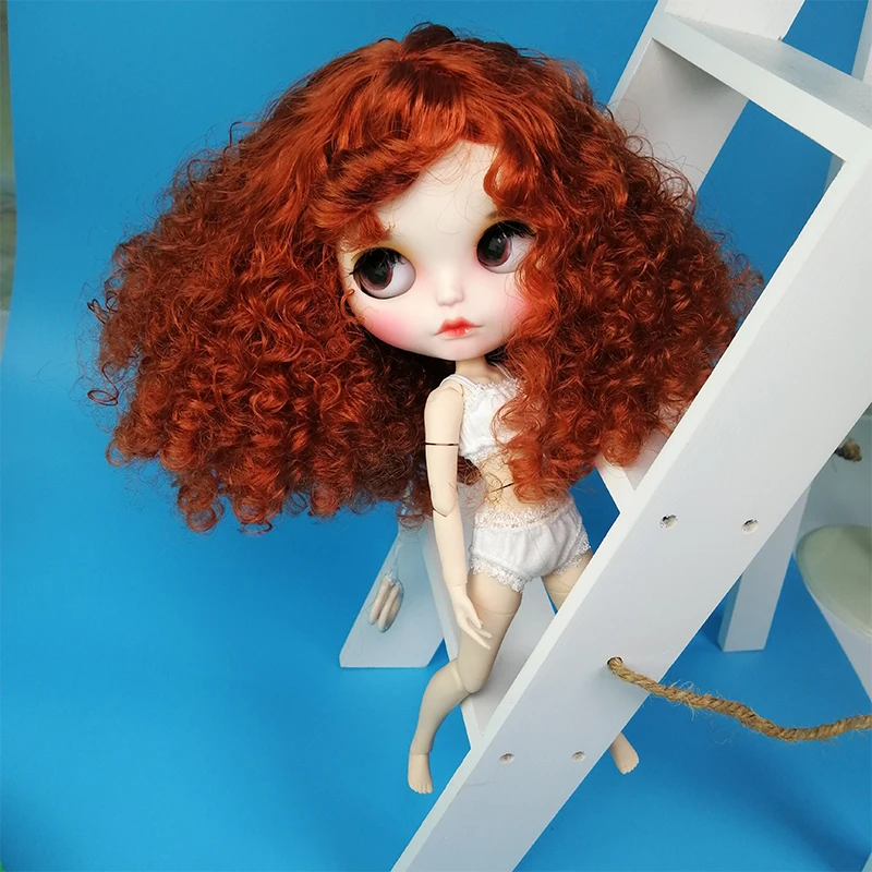 Laila – Premium Custom Neo Blythe Doll with Ginger Hair, White Skin & Matte Pouty Face 1