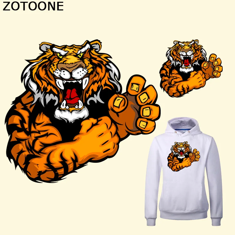 ZOTOONE Новый сильный Тигр патч 12 6*13 7 см A-level моющиеся теплопередачи железа на патчи