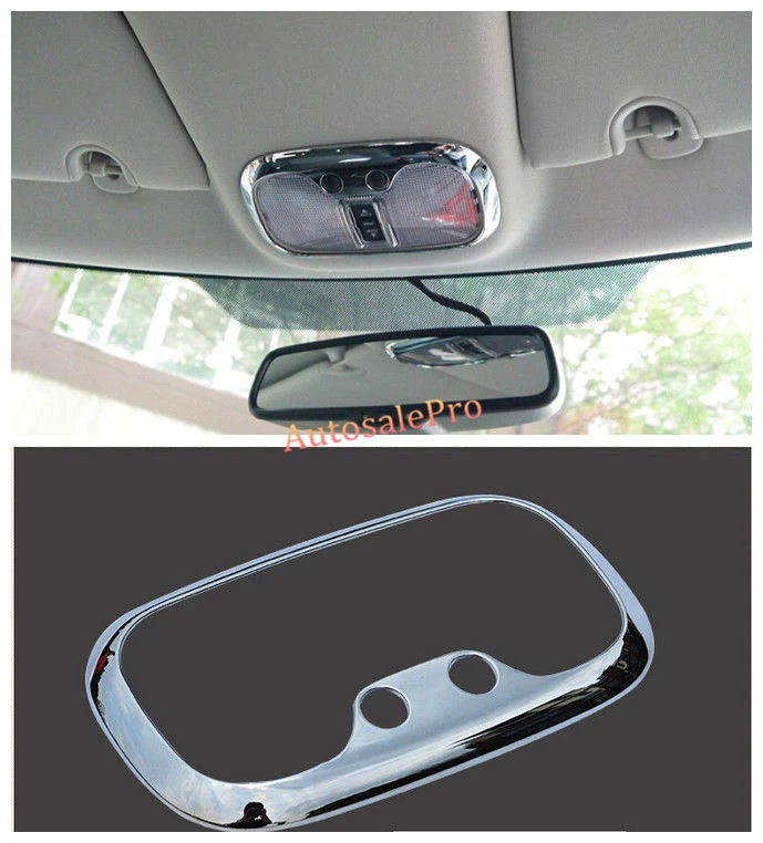 Chrome Inner Sunroof Front Roof Dome Reading Light cover trim for Jeep ...