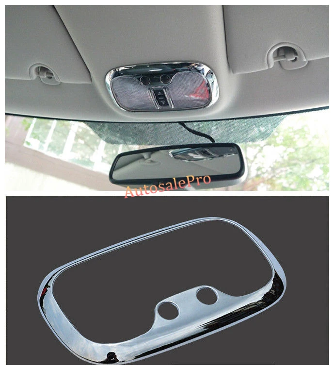 Chrome Inner Sunroof Front Roof Dome Reading Light cover trim for Jeep