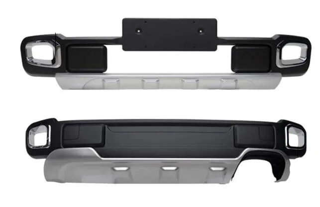 

High Quality ABS CHROME CAR FRONT+REAR BUMPERS PROTECTOR GUARD SKID PLATE FIT FOR JEEP Renegade 2016 2017 2018 2019