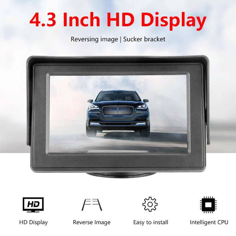 Jansite 4 3 &quotавтомобильные мониторы TFT LCD монитор заднего вида для парковки система