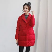 Высокое качество, новинка, Модная парка на белом утином пуху, тонкий плотный теплый длинный пуховик, пальто, зимняя куртка для женщин