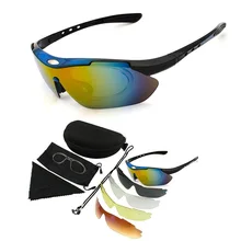 Открытый Спортивные очки велосипедные очки для Для мужчин Для женщин велосипед очки Пеший Туризм Рыбалка солнцезащитные очки с 5 линзы