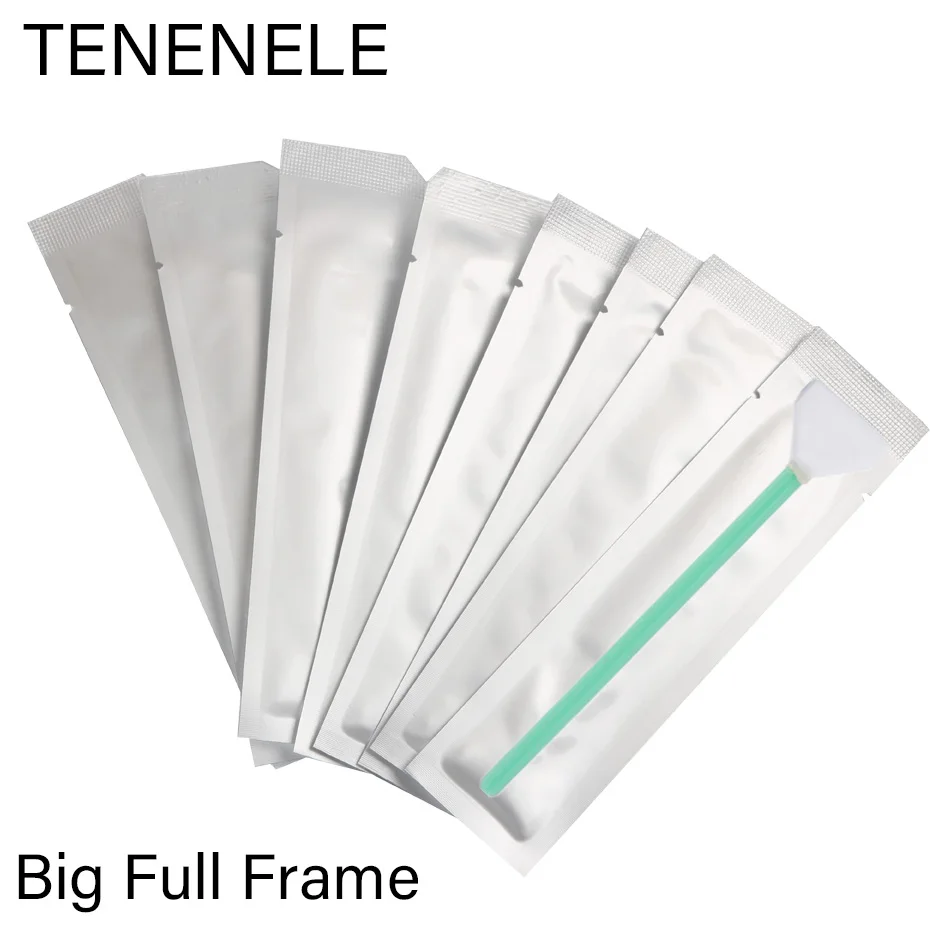 

TENENELE 8pcs Dry+Wet 24mm All Frame Sensor CCD/COMS Camera Cleaning Clean Kit Swabs Bar For Sony Nikon Canon Fujifilm Lenses