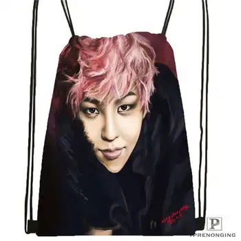 

Custom big bang (3) Band Drawstring Backpack Bag Cute Daypack Kids Satchel (Black Back) 31x40cm#180612-03-Bigbang