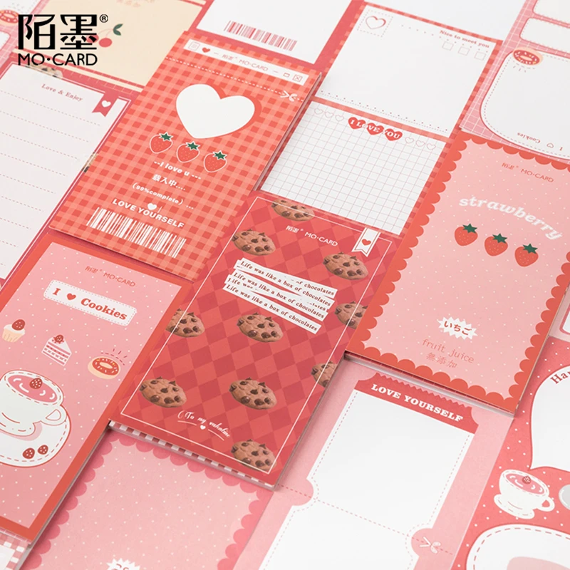 

Mo.Card strawberry automat Notepad memo pad paper message note paper