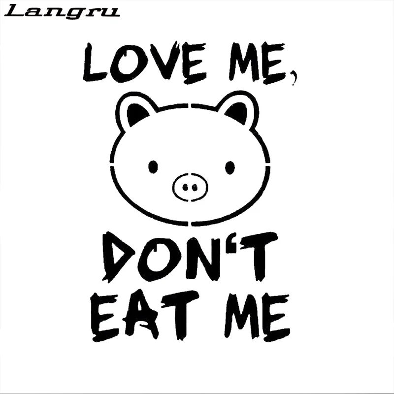 Автомобильные виниловые наклейки и Langru Autoaufkleber Love Me Swiss in Vegetarier для веганов Jdm |