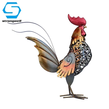 

Nice Big Cock Sculpture Miniature Figurine Iron Big Cock Craft Model Desktop Home Decoration Accessories Borthday Gift Kids Toy