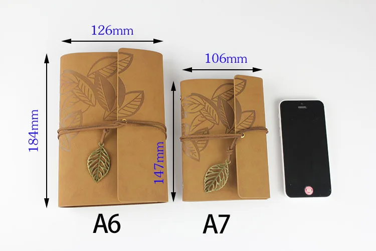 RuiZe vintage traveler's notebook travel journal diary note book leather cover A7 A6 ring binder kraft paper blank sketchbook RuiZe vintage traveler's notebook travel journal diary note book leather cover A7 A6 ring binder kraft paper blank sketchbook