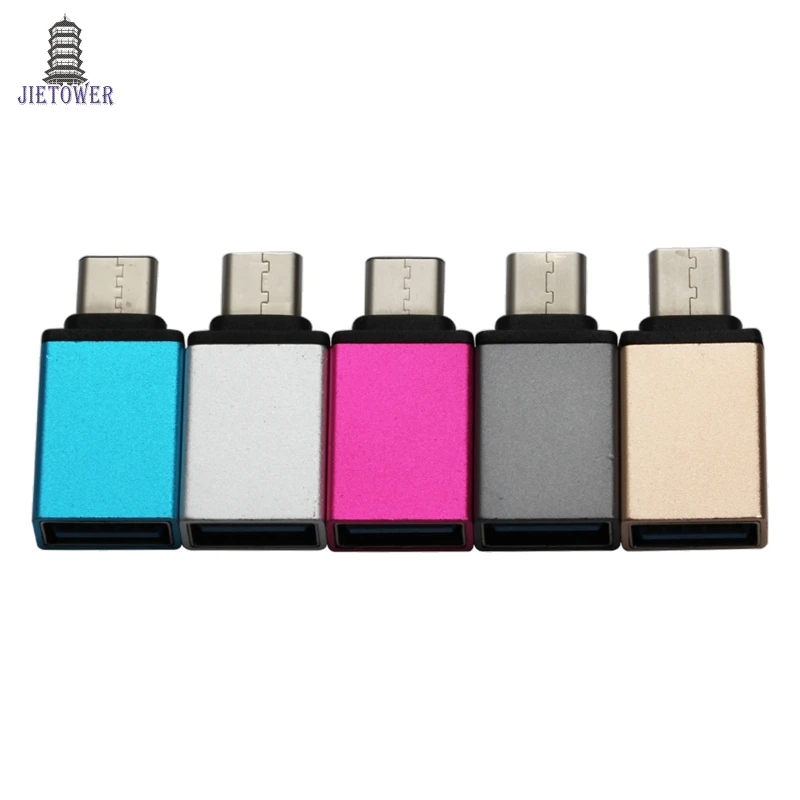 500pcs/lot metal USB Type-C Male to 3.0 Female Converter Adapter OTG for Nexus 5X 6P Xiaomi Mi 7 8 Plus Zuk OnePlus Type C |