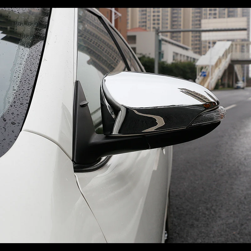 

For Toyota VIOS/Yaris Sedan XLS Accessories 2019 2020 ABS Chrome/Carbon fibre Car rearview mirror cover Cover Trim Car Styling