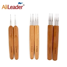 Dreadlock Crochet Hook Soft Touch Steel 0.5Mm 0.75Mm Crochet Hook For Dreads Dreadlock Needle Tool For Braid Craft 1/2/3 Head Dreadlock Crochet Hook Soft Touch Steel 0.5Mm 0.75Mm Crochet Hook For Dreads Dreadlock Needle Tool For Braid Craft 1/2/3 Head