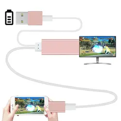 2 м HDMI HD ТВ AV адаптер USB кабель USB к HDMI HD1080P для iPhone 5 5S 6 6 Plus 6 S 7 Поддержка ТВ и функция hdmi