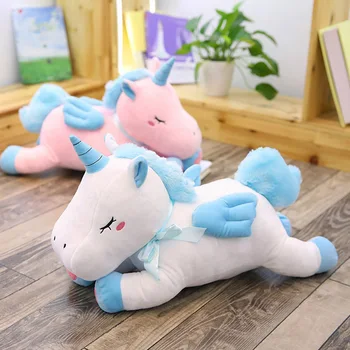 

50cm Cute Unicorn Horse Plush Toy Colorful Stuffed Animal Baby playing Doll Kids Children Appease Toy Birthday Gift for Girl