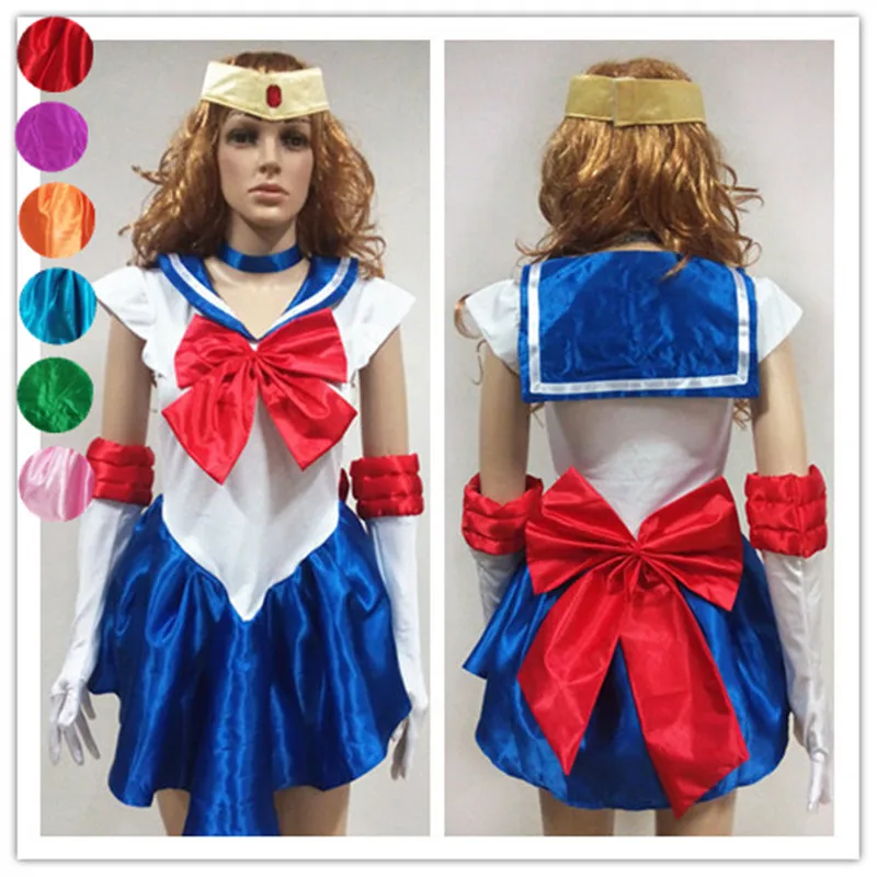 تأثيري بحار القمر اللباس الطالب زائد الحجم تأثيري disfraces المشجعين كرنفال ازياء بحار القمر تأثيري حلي