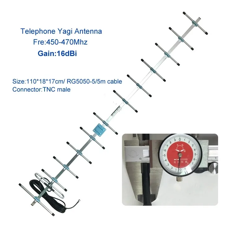 Усилитель сигнала дальнего действия 450 МГц 470 МГц наружная направленная 16dBi телефонная антенна Yagi 1 шт