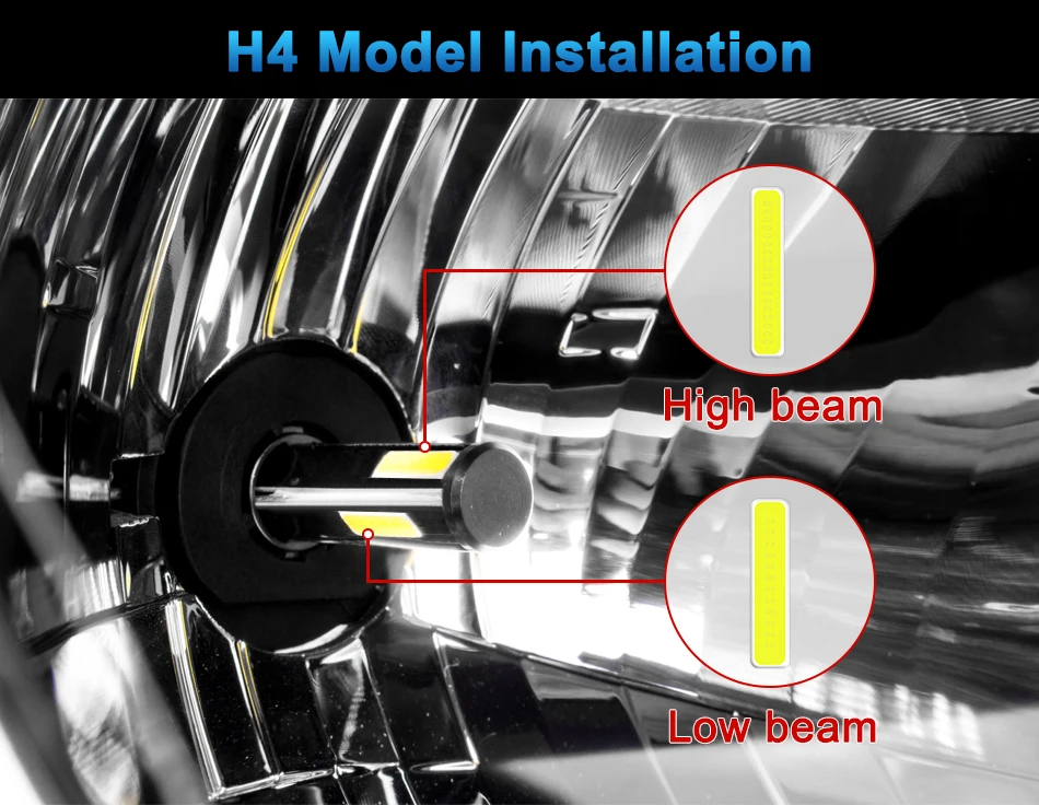 Hlxg 3D H27 880 881 светодиодный H11 Автомобильная противотуманная фара COB 360 градусов, яркие автомобильные лампы, лампы 4 стороны H8 H1 9005 9006 H7 светодиодный свет 6000 К белый свет