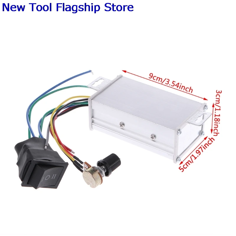 

DC 12V 24V 36V 48V SoftStart Reversible Motor Speed Control PWM Controller PWM