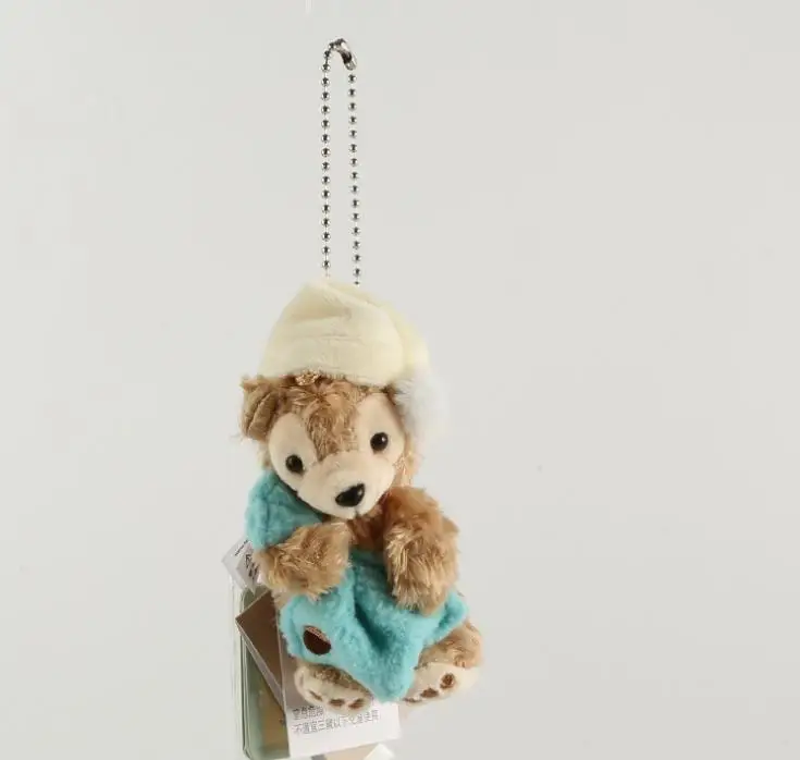 Duffy Bear new friends stellalou plush toys Small pendant Plush Keychains 8-9CM 7KINDS WJ01 - Цвет: E