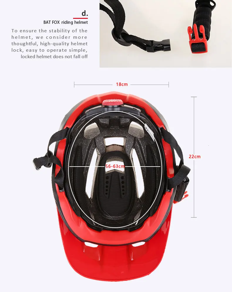 de bicicleta casco ciclismo 7 cores bat raposa dh am