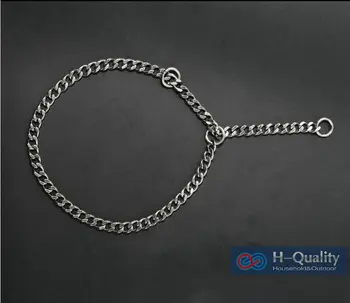 

S Size Stainless Steel Collar, Dog Collar, Snake Chain, Pet Collar, Pole-Chain, Smooth And Bright Surface, No Gap Between Links