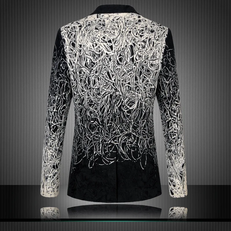 Shenrun Homens Blazer Paletó Moda Casual Unique