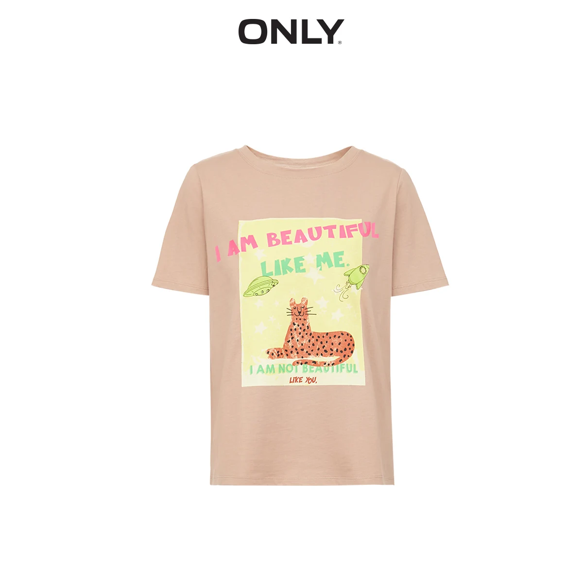 ONLY Women's Cartoon Print Loose Fit Short-sleeved T-shirt | 119201665