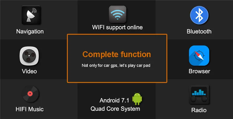 Discount Tesla style Android 7 Big Screen Car No DVD Player GPS Navigation For Ford EDGE 2015-2018 Auto head unit multimedia radio stereo 38