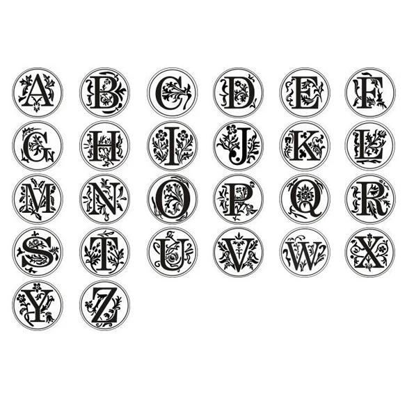 Буквы Алфавита Ретро деревянный штамп классический начальный воск печать Почтовый штамп декоративный деревянный штамп ремесло подарки резиновый штамп Лидер продаж