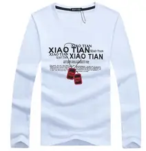  BINYUXD Brand Spring Autumn O neck Tops Tees Men's long sleeve T-shirt slim fit stretch men bottoming shirt Casual cotton t shir 