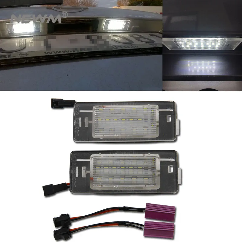 2pcs Canbus Car LED License Plate Light Number lamp With Load Resistor