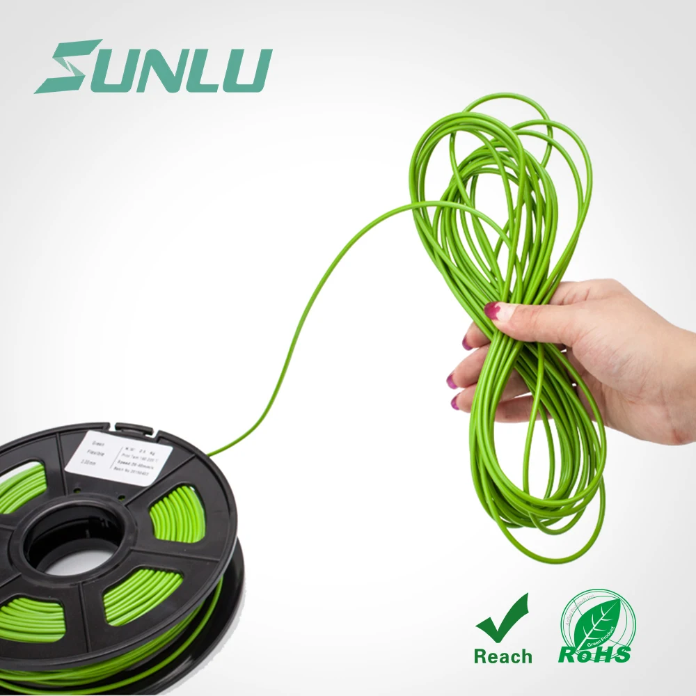

1kg 1.75mm TPU flexiable filament for 3D printing with 0.02mm tolerance and no bubble