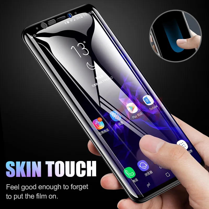 20D Full Curved Tempered Glass For Samsung Galaxy S8 S9 Plus Note 8 9 Screen Protector For Samsung A8 A6 2018 S7 Protective Film