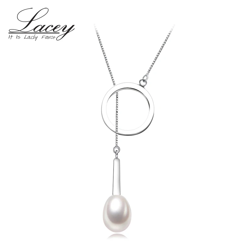 

Natural Pearl 925 Sterling Silver Chain Necklace For Women, Real Freshwater Pearl Chocker Necklace Wedding Gift