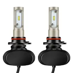 2 шт./компл. T1 светодио дный фары Портативный Conversion Kit 110 Вт светодио дный источник света профессиональный автомобильное светодиодное