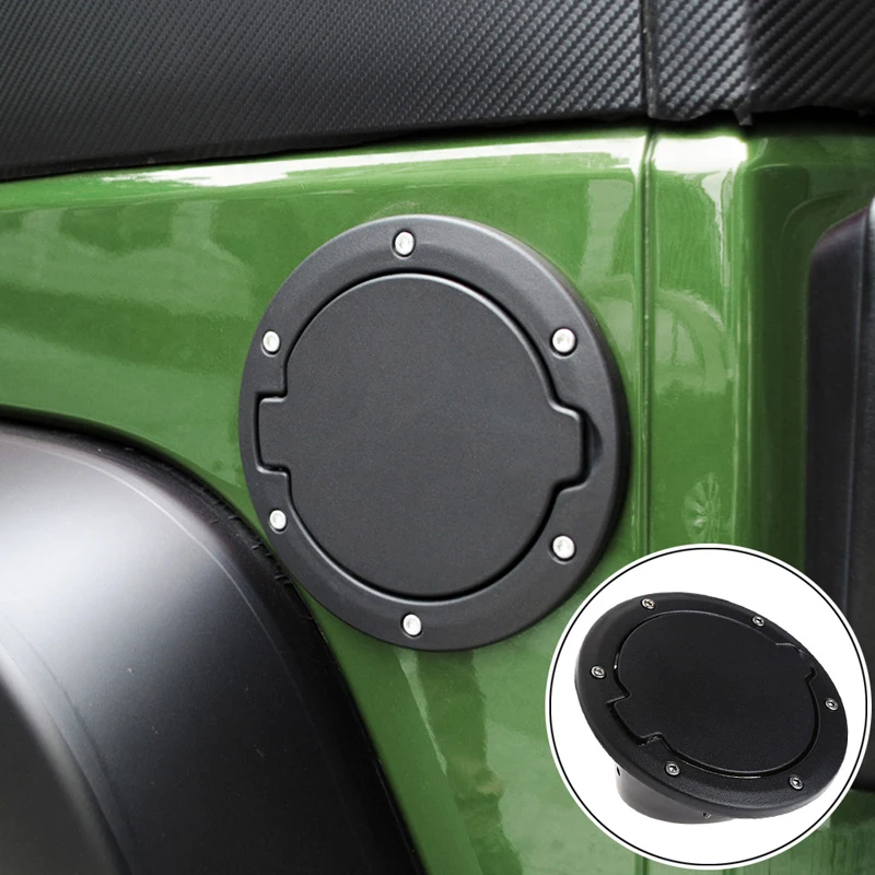 Fuel Filler Cover Gas Tank Cap 2/4 Door For Jeep Wrangler JK 07 16