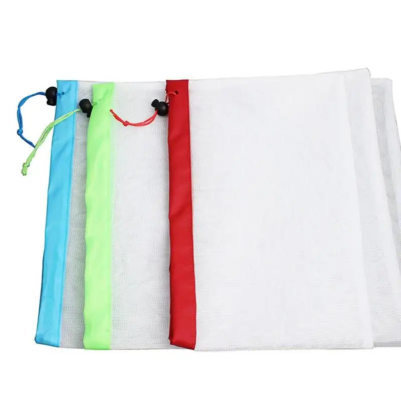 

Reusable Produce Bags Mesh Vegetable Fruit Toys Storage Container Pouch Bag