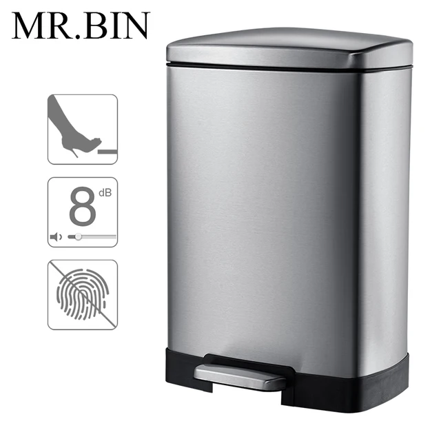 foot pedal trash can teambuzz bin 12l stainless steel trash can with foot pedal northern europe minimalism garbage bin mrbin foot pedal trash can teambuzz bin 12l stainless steel trash can with foot pedal northern europe minimalism garbage bin mrbin