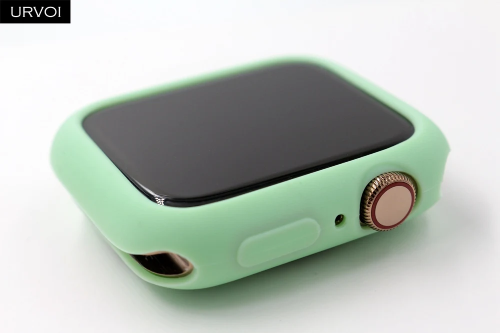 URVOI конфетный, TPU чехол для apple watch series 5 4 3 21 цветной защитный чехол для iWatch 38 42 40 44 мм подходит для ультратонкой рамки