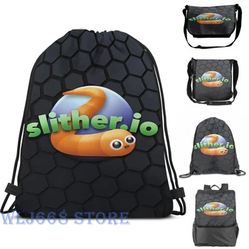 

Funny graphic print shoulder Bags women Slither.io Single shoulder backpack travel for men Gym Bag