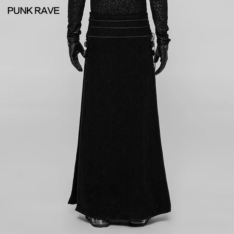 New Punk Rave Gothic Party Retro Palace Japanese Cosplay Men's Skirt Pants Emo Performance Victorian WQ371