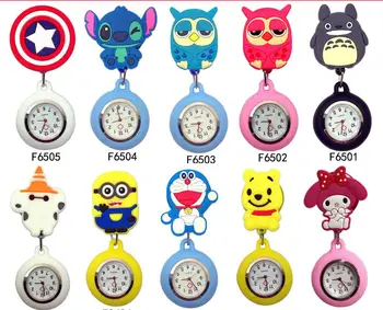 

1pcs Cute Badge Reel Student Doctors Nurse Watch Exihibiton ID Name Card Badge Holder Office Supplies Table